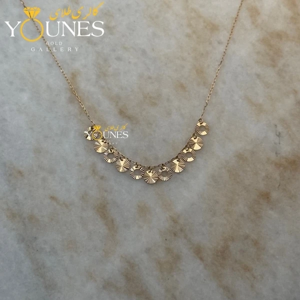 گردنبند طلا دایره ای